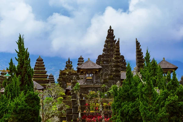 Pura Besakih Tempel Bali Eiland Indonesië Reizen Architectuur Achtergrond — Stockfoto