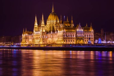 Budapeşte Macaristan - cityscape mimari arka plan Meclis'te