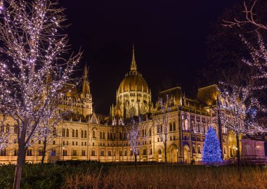 Budapeşte Macaristan - cityscape mimari arka plan Meclis'te