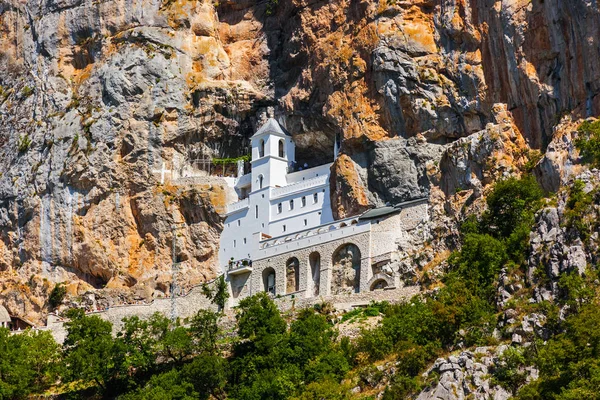 Monasterio Ostrog Montenegro Fondo Viaje Arquitectura —  Fotos de Stock