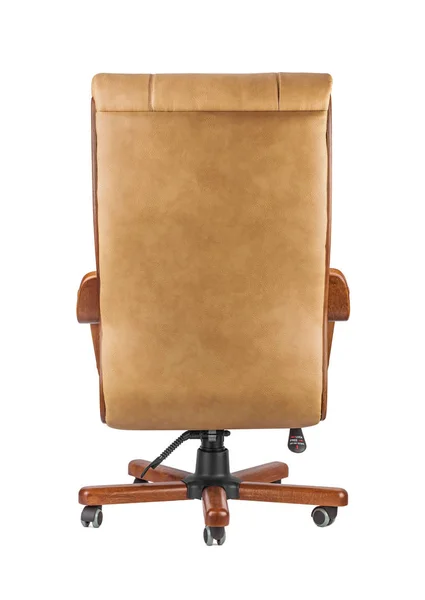 Fauteuil Bureau Pour Patron Isolé Sur Fond Blanc — Photo