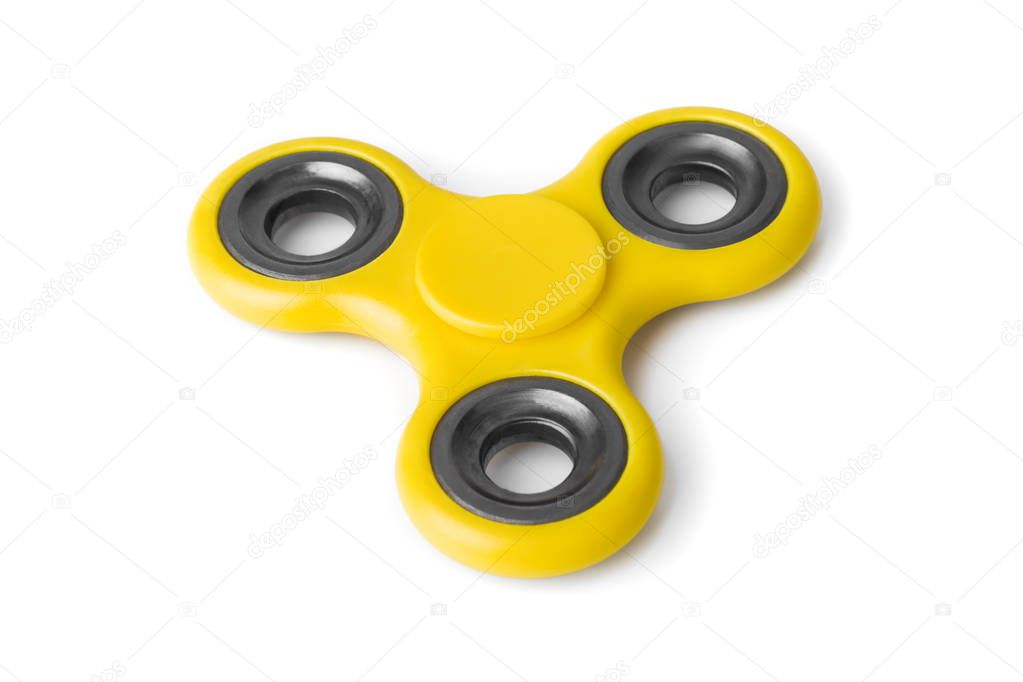 Toy spinner isolated on white background