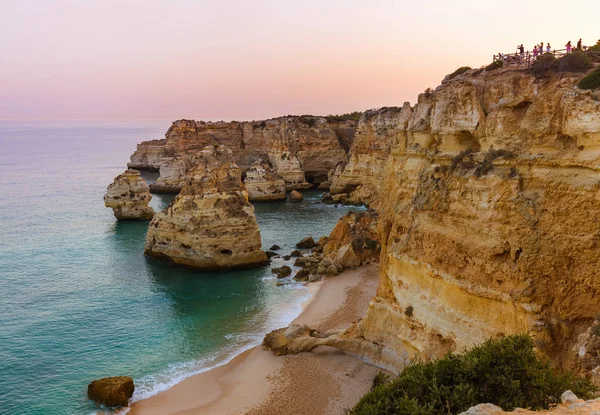 Playa Cerca Albufeira Región Del Algarve Portugal —  Fotos de Stock