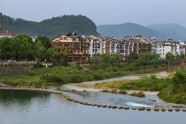 Ponte Pietre Wulingyuan Tianzi Avatar Montagne Parco Naturale Cina Sfondo — Foto Stock