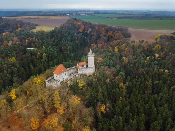 Hrad Kokorin Česká Republika Letecký Pohled Cestování Architektura Pozadí — Stock fotografie