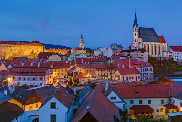 チェコのチェスキー クルムロフの街並み 建築背景 — ストック写真