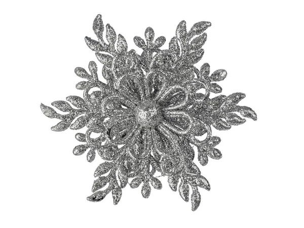 Toy Snowflake Isolated White Background — Stock Photo, Image