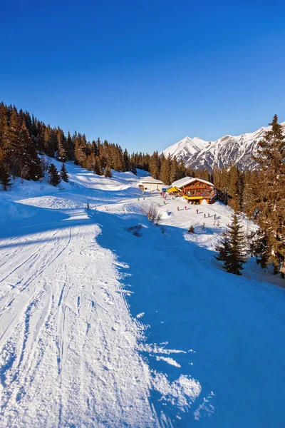 Café Den Bergen Skigebiet Bad Gastein Österreich Natur Und Sport — Stockfoto