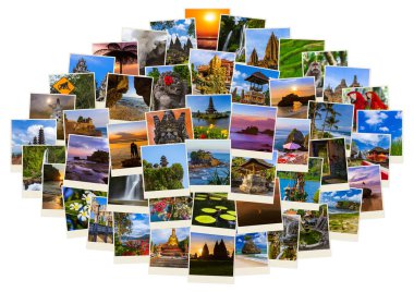 Bali Endonezya seyahat görüntüleri - doğa ve mimari arka plan (fotoğraflarım)