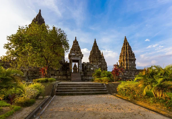Prambanan Tempel Nära Yogyakarta Java Indonesien Resor Och Arkitektur Bakgrund — Stockfoto