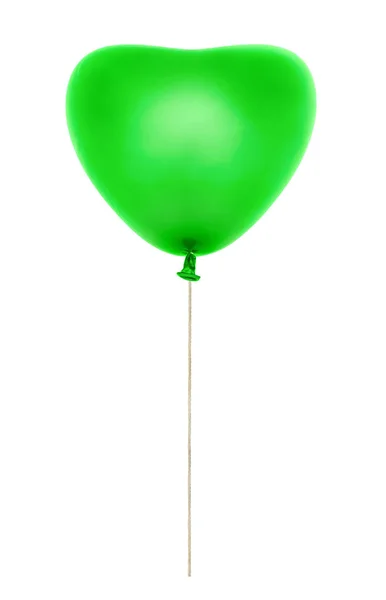 Herzförmiger Ballon Isoliert Auf Weißem Hintergrund — Stockfoto