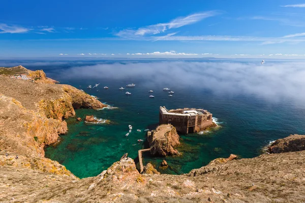 Fort Berlenga Île Portugal Arrière Plan Architectural — Photo