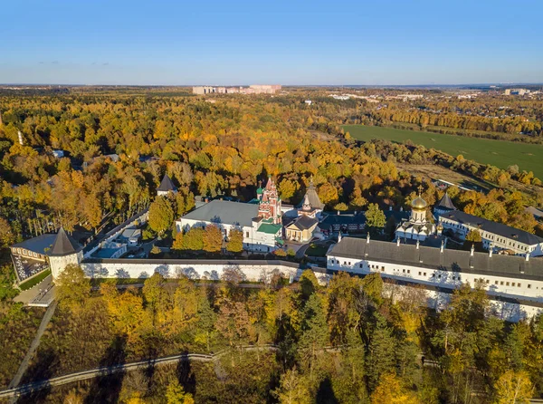 Savvino Storozhevsky Klášter Zvenigorod Moskva Region Rusko Letecký Pohled — Stock fotografie