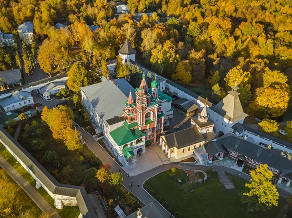 Savvino Storozhevsky Manastırı Zvenigorod Moskova Bölgesi Rusya Havadan Görünümü — Stok fotoğraf