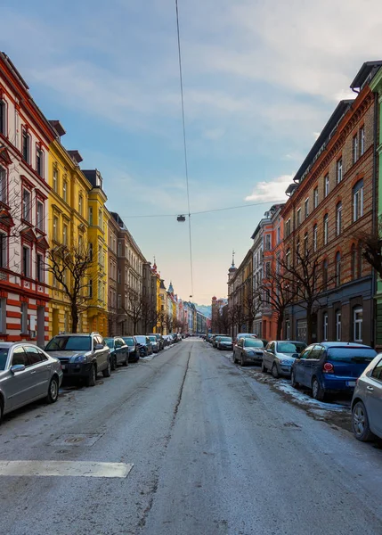 Gata Innsbruck Österrike Arkitekturen Bakgrund — Stockfoto