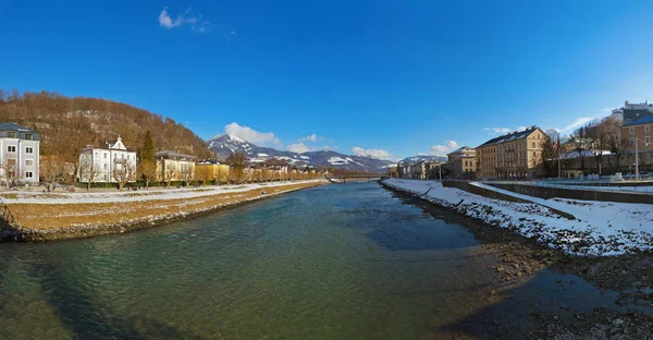 Panorama Salzburgo Áustria Fundo Viagem — Fotografia de Stock