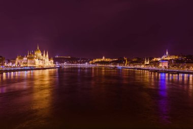 Budapeşte Macaristan - cityscape mimari arka plan Meclis'te