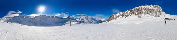 山滑雪度假村 Hochgurgl 奥地利 自然和体育背景 — 图库照片