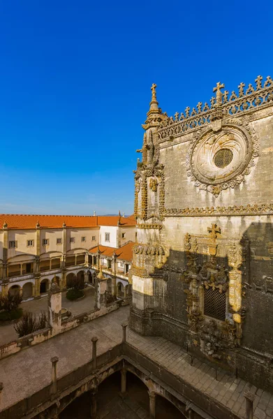 Tomar Portekiz Deki Tapınak Şövalyeleri Nın Sözleşmeleri Şatosu — Stok fotoğraf