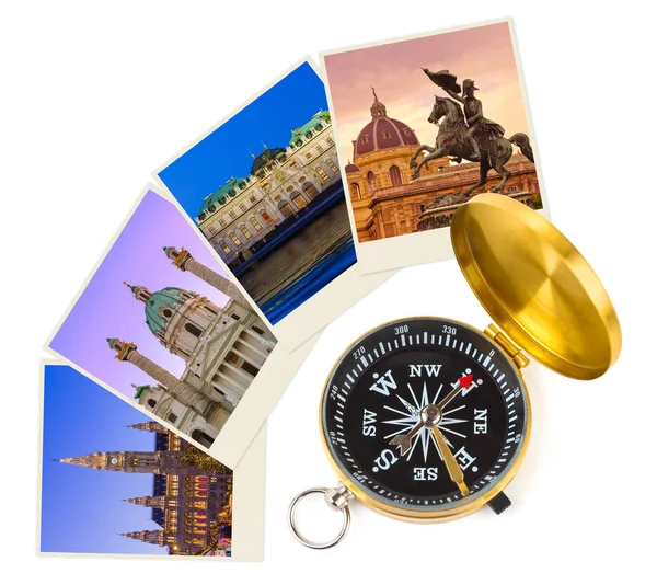 Vienna Austria Travel Images Photos Compass Architecture Concept — Stock Photo, Image