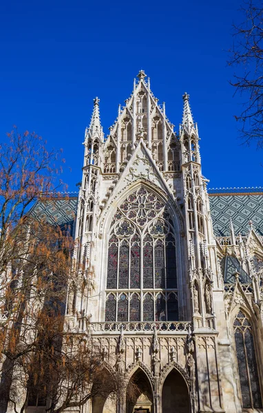 Kirche Votivkirche Wien Österreich Stadtbild Architektur Hintergrund — Stockfoto