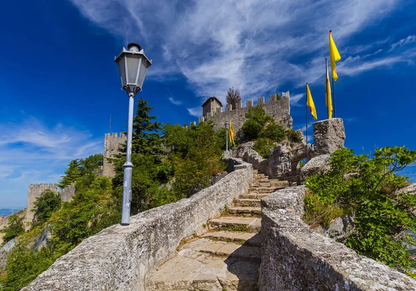 Castello San Marino Sfondo Architettonico — Foto Stock