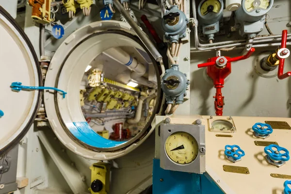 Moskou Rusland Mei 2018 Interieur Russische Onderzeeër Museum Van Zeemacht — Stockfoto