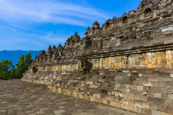 Borobudur Buddist Tempel Auf Der Insel Java Indonesien Reise Und — Stockfoto