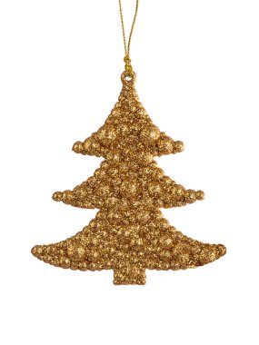 Oyuncak Noel ağacı - beyaz arka plan üzerinde izole