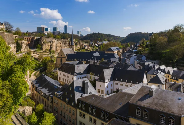 Città Lussemburghese Paesaggio Urbano Sfondo Architettonico — Foto Stock