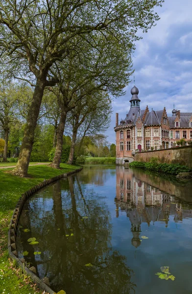 Belçika Daki Ooidonk Kalesi Mimari Geçmişi — Stok fotoğraf