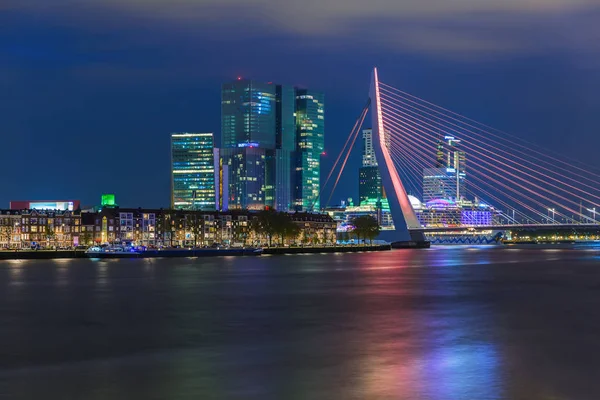 Stadtbild Von Rotterdam Niederlande Architektonischer Hintergrund — Stockfoto