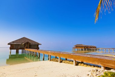 Spa salon Maldivler Adası - doğa seyahat arka plan