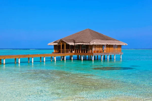 Salón Spa Isla Maldivas Fondo Viaje Por Naturaleza —  Fotos de Stock