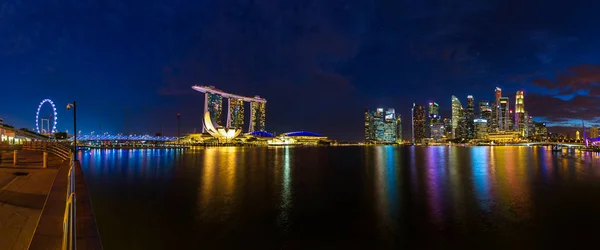 Singapur Miasto Panorama Architektura Tło Podróży — Zdjęcie stockowe