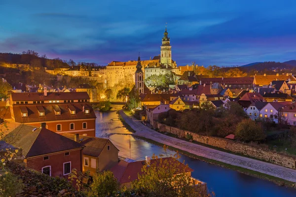 Cesky Krumlov Paisaje Urbano República Checa Viajes Arquitectura Fondo —  Fotos de Stock