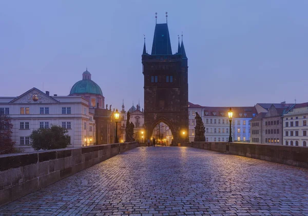 Pont Charles Prague République Tchèque Voyage Architecture — Photo