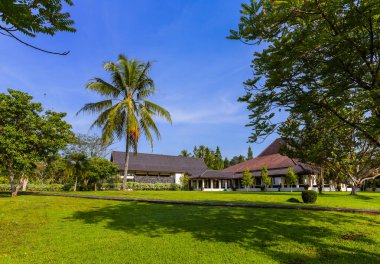 Borobudur Buddist tapınak Adası Java Endonezya - yakın park seyahat ve mimari arka plan