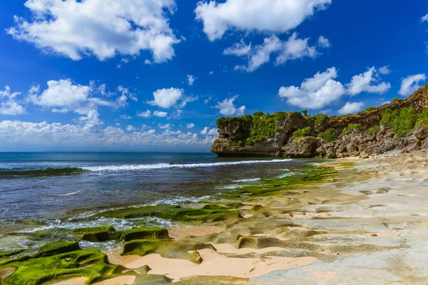 Bali Endonezya Daki Balangan Sahili Doğal Tatil Geçmişi — Stok fotoğraf