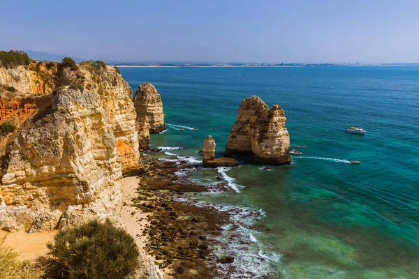 Playa Cerca Lagos Región Del Algarve Portugal —  Fotos de Stock