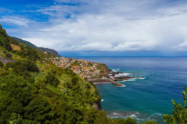 Byn Seixal Madeira Portugal Resor Bakgrund — Stockfoto