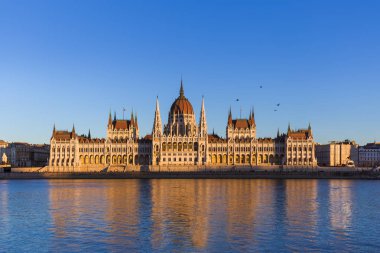 Budapeşte Macaristan - cityscape mimari arka plan Meclis'te