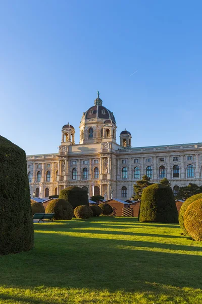 Parku Pobliżu Dzielnicy Muzeów Wiedniu Gród Tło Wakacje — Zdjęcie stockowe