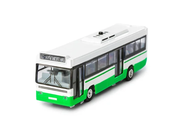 Autobus Hračky Izolované Bílém Pozadí — Stock fotografie