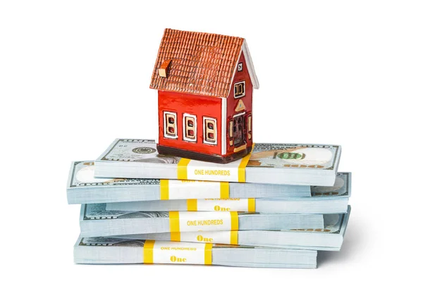 House Money Isolated White Background — Stock Photo, Image