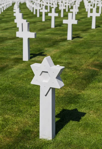 Amerikansk Minnesplats Kyrkogård Andra Världskriget Luxemburg Historia Bakgrund — Stockfoto