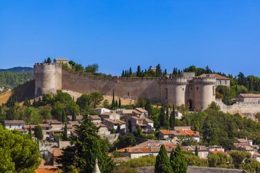 Fort Saint-Andre Avignon - Provence Fransa - seyahat ve mimari arka planda