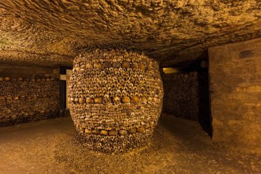 Catacombs Paris Fransa - arka plan seyahat