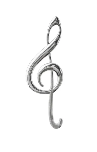 Music Treble Clef Isolated White Background — Stock Photo, Image