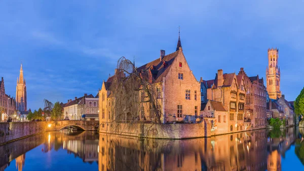 Brugge Cityscape Bélgica Arquitetura Fundo — Fotografia de Stock